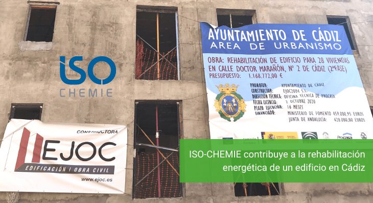 ISO-CHEMIE contribuye a la rehabilitación energética de un edificio en Cádiz